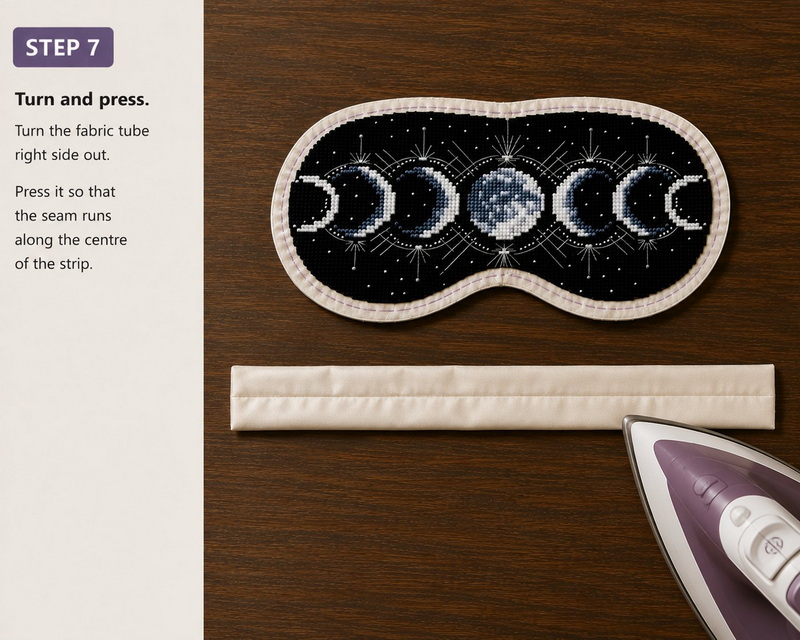 How to Sew an Embroidered Sleep Mask - Step 7 How to Sew an Embroidered Sleep Mask - Step 1
