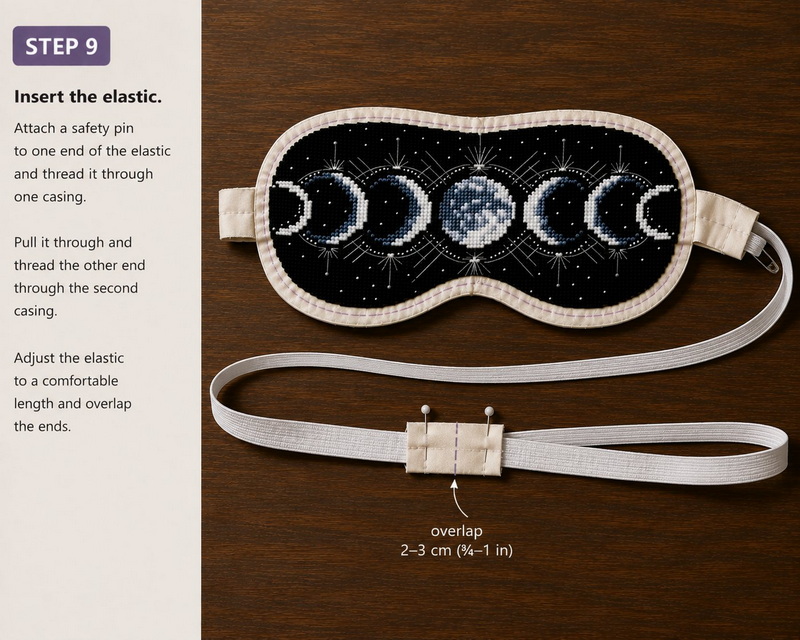 How to Sew an Embroidered Sleep Mask - Step 9 How to Sew an Embroidered Sleep Mask - Step 1