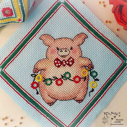 Mister Pig Cross Stitch pattern