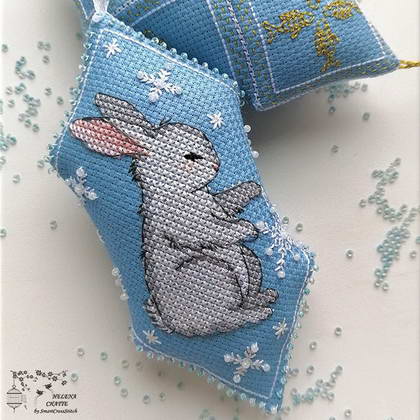 Snow Bunny Candy Embroidery pattern