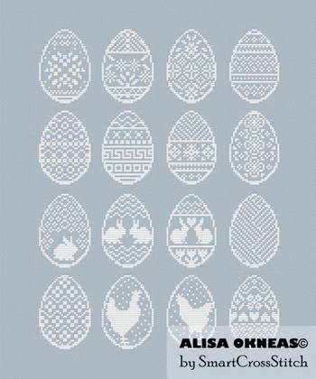 Easter Eggs cross stitch