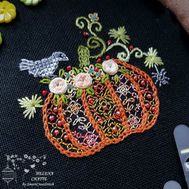 Autumn Pumpkin cross stitch pattern