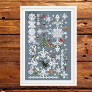 Winter Fairytale cross stitch pattern