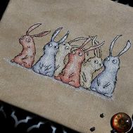Bunnies cross stitch pattern