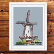 Windmill - Shouwen Duiveland cross stitch pattern