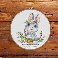 Spring Bunny #4 cross stitch pattern