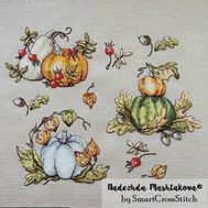 Pumpkin Sampler cross stitch pattern