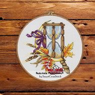 Autumn Hourglass #2 cross stitch pattern
