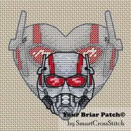 Ant-Man Heart Cross stitch pattern