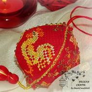 Fairy Lantern with Rooster Embroidery pattern