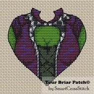 Gamora Heart Cross stitch pattern