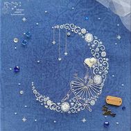 Moonlight Ballerina Embroidery Pattern