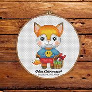 Cute Fox cross stitch pattern