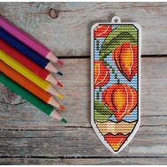 Free Pencils Cross stitch pattern for plastic or wooden canvas