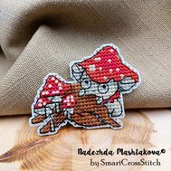 Fly Agaric Mushroom cross stitch design