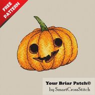 Halloween Pumpkin Free cross stitch pattern