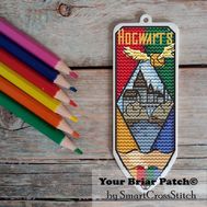 Hogwarts Pencil Free cross stitch pattern