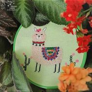 Llama Alma cross stitch pattern