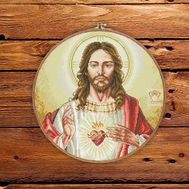 Sacred Heart of Jesus cross stitch pattern