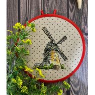 Windmill Lake Araishi  cross stitch pattern