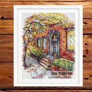 Autumn in New York cross stitch pattern