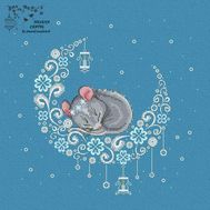 Moonlight Mouse Embroidery pattern