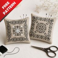 2 Ornaments Free cross stitch pattern