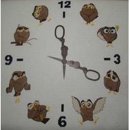 It's Owl time funny cross stitch pattern