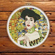 Adele Bloch-Bauer by Klimt cross stitch pattern