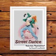 Street Dance cross stitch pattern