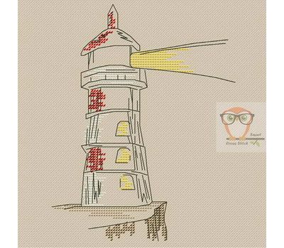 Old Lighthouse Free Cross Stitch Design
