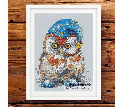 Owl Sleep Time cross stitch pattern