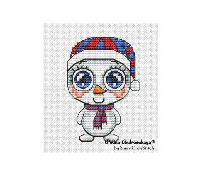 Snowman Girl cross stitch chart