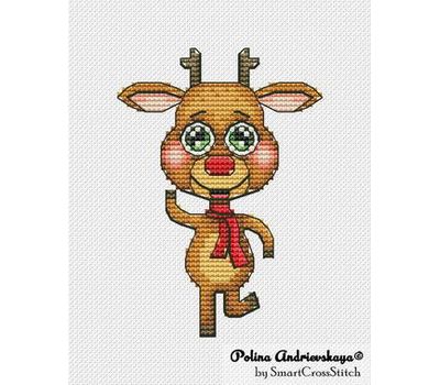 Deer cross stitch chart