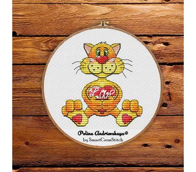 Love cat 2 cross stitch pattern