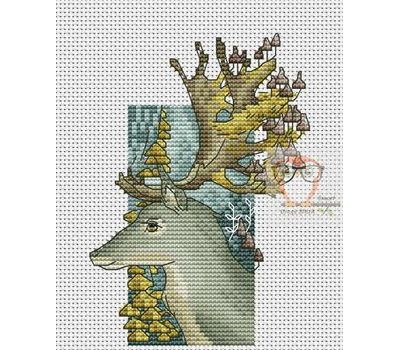 Deer10 cross stitch chart