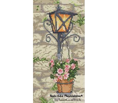 Flower Lamp cross stitch chart