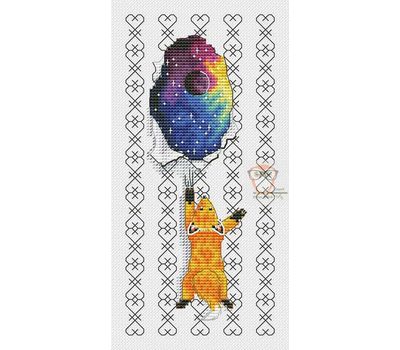 Moon Fox cross stitch chart