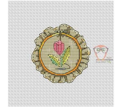 Embroidery Hoop cross stitch chart
