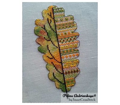 Oak Leaf cross stitch pattern