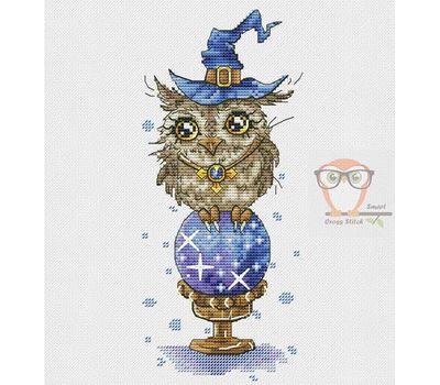 Owl fortune teller cross stitch chart