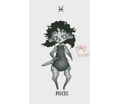 Pisces cross stitch chart