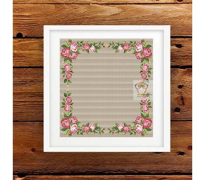 Roses Ornament for Tablecloth cross stitch pattern