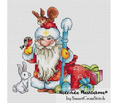 Santa cross stitch chart