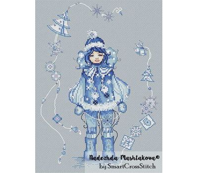 Snow Maiden cross stitch chart
