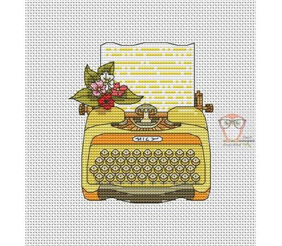 Typewriter cross stitch chart