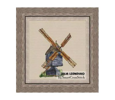 Windmill in Detmold cross stitch chart