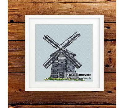 Windmill cross stitch pattern