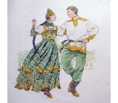 Ural Painting Dance cross stitch pattern