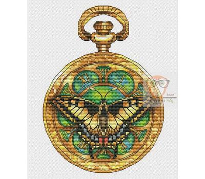 Time to fly - Butterfly cross stitch chart